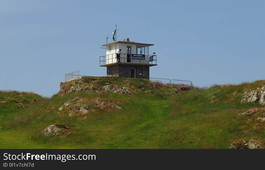 Lighthouse, Promontory, Tower, Terrain