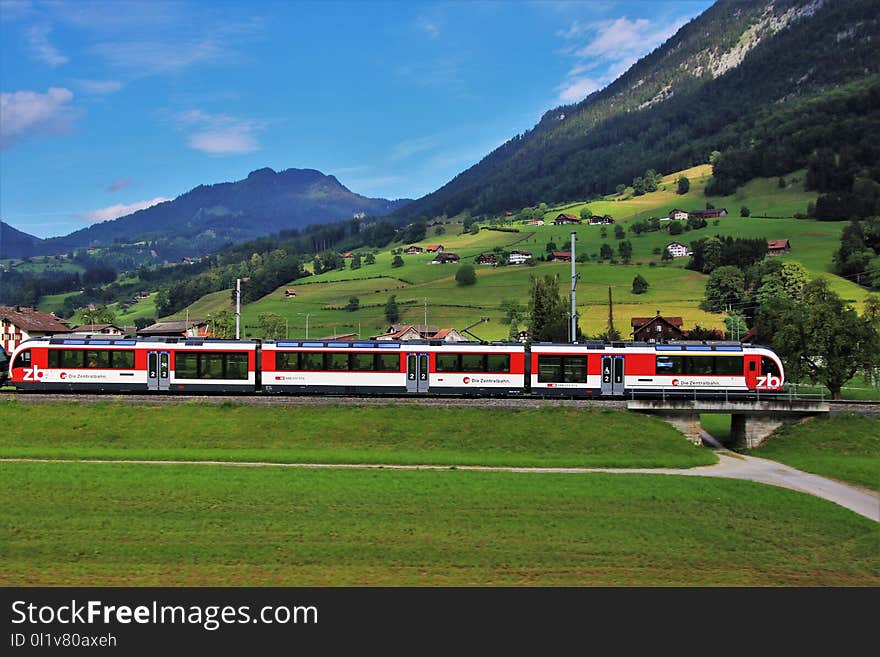 Transport, Track, Mountain Range, Train