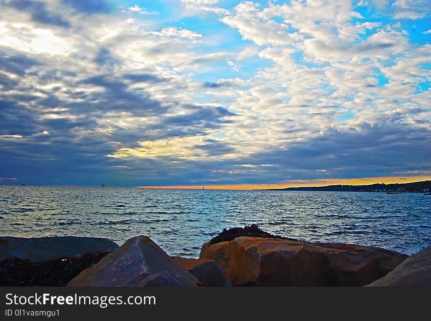 Sky, Sea, Horizon, Cloud