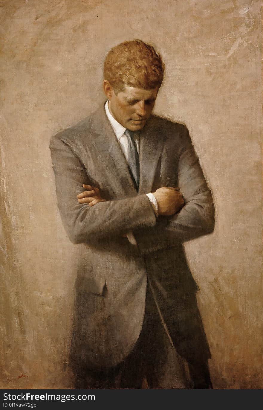 Portrait, Gentleman, Painting, Suit