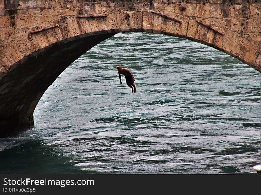 Water, Rock, Sea, Cliff