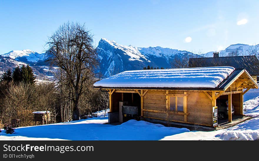 Winter, Snow, Mountainous Landforms, Mountain Range