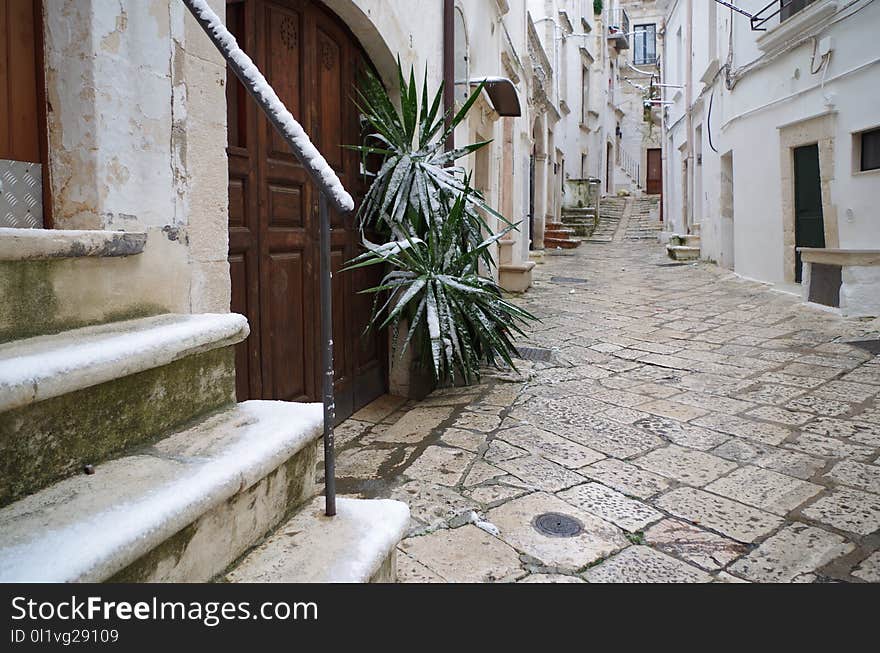 Town, Alley, Courtyard, Window