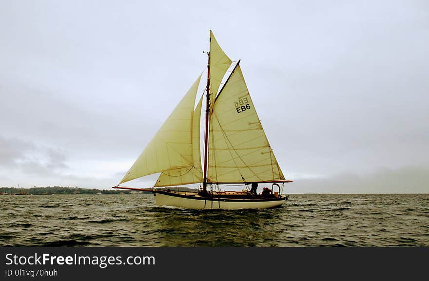 Sail, Sailboat, Water Transportation, Yawl