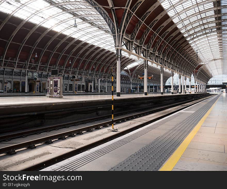 Train Station, Metropolitan Area, Track, Transport