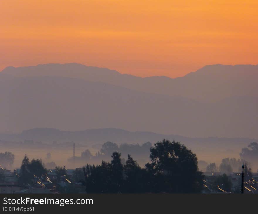 Sky, Dawn, Sunrise, Red Sky At Morning