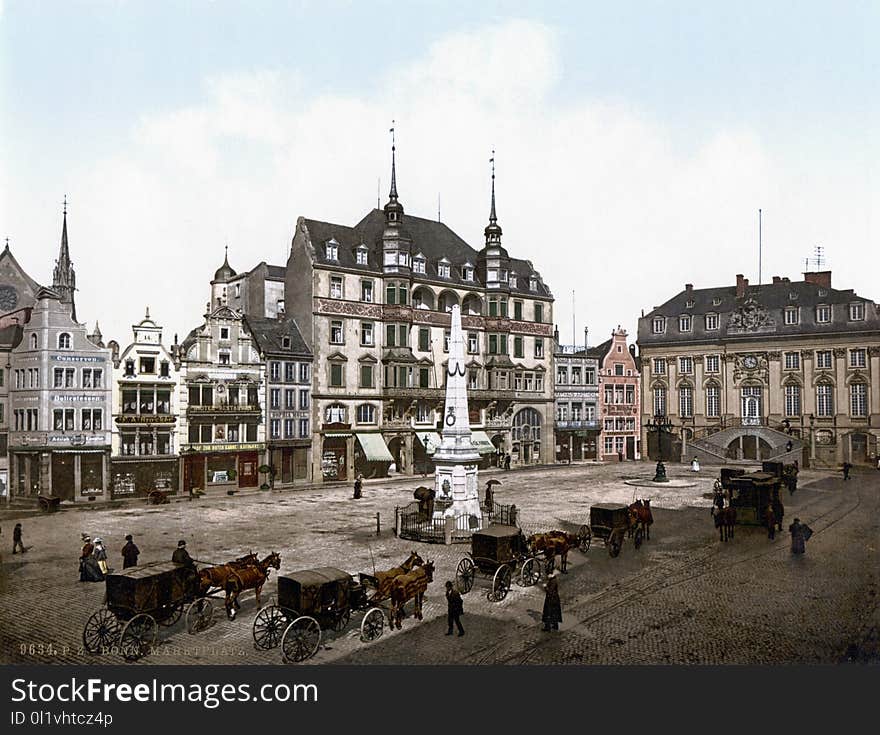 Town, Town Square, Medieval Architecture, Plaza