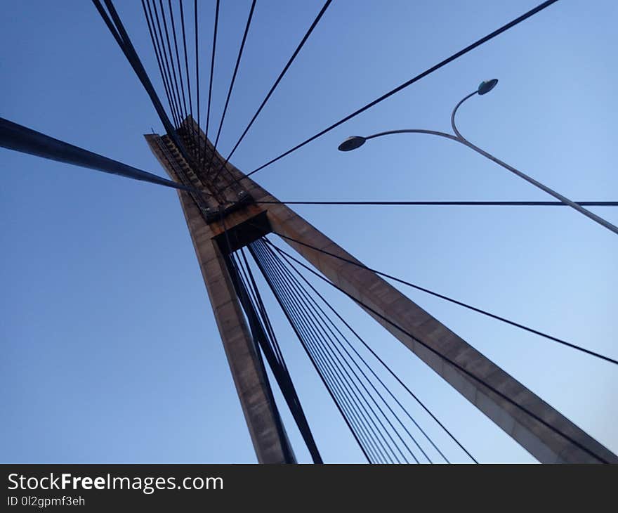 Sky, Cable Stayed Bridge, Wire, Bridge