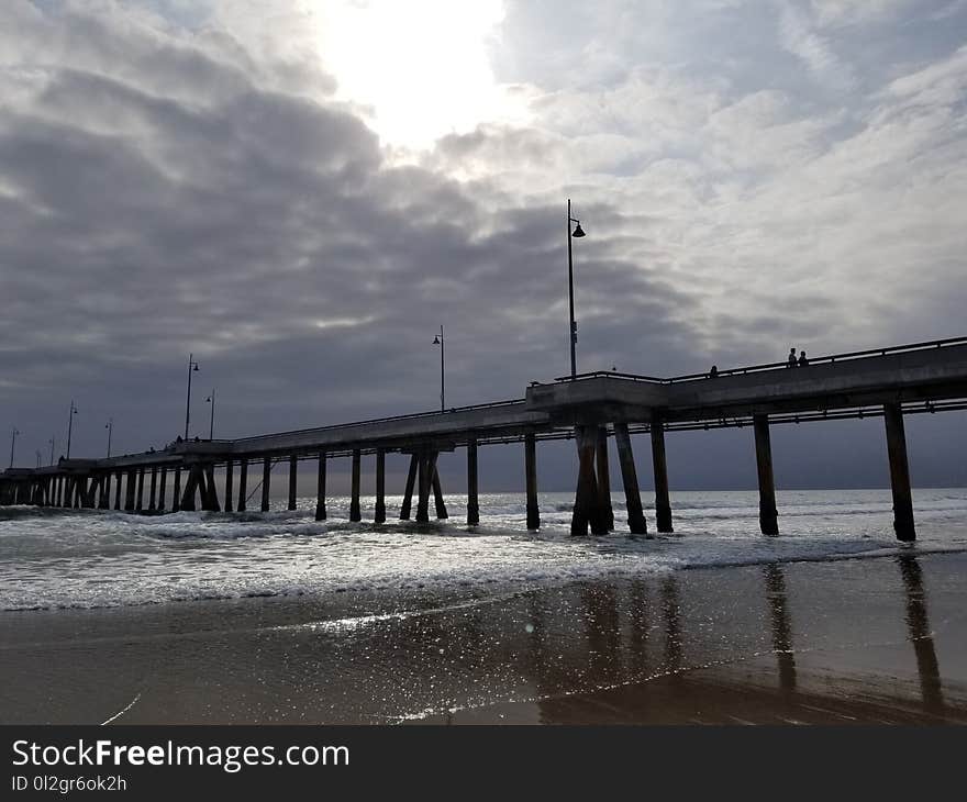 Pier, Sky, Cloud, Sea