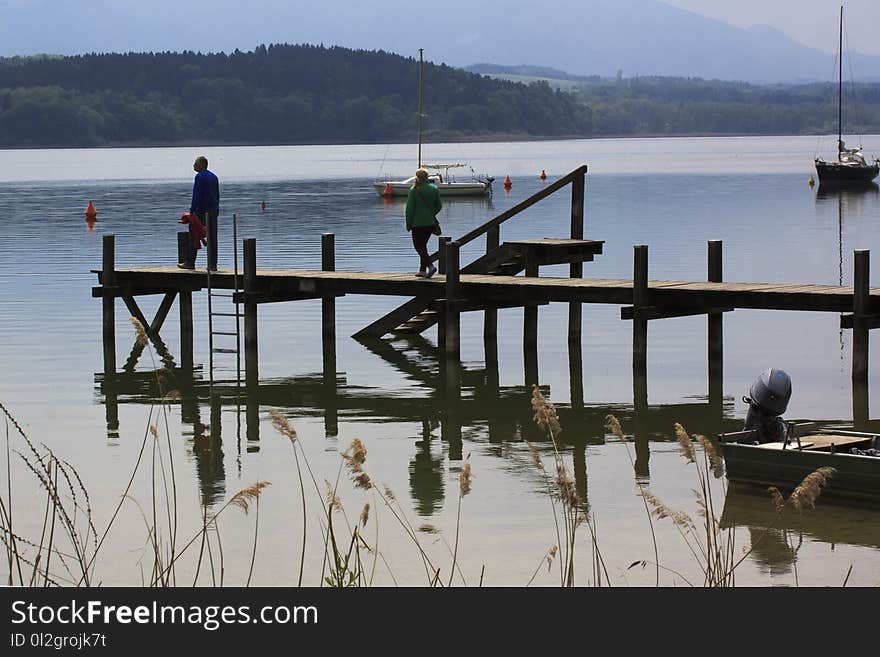 Water, Pier, Dock, Lake