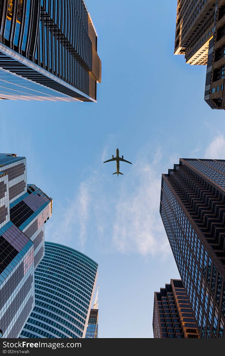 Low Angle Photography of Airplane