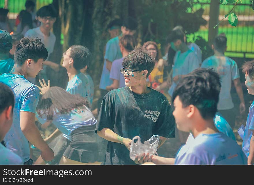 People Standing Near Tree