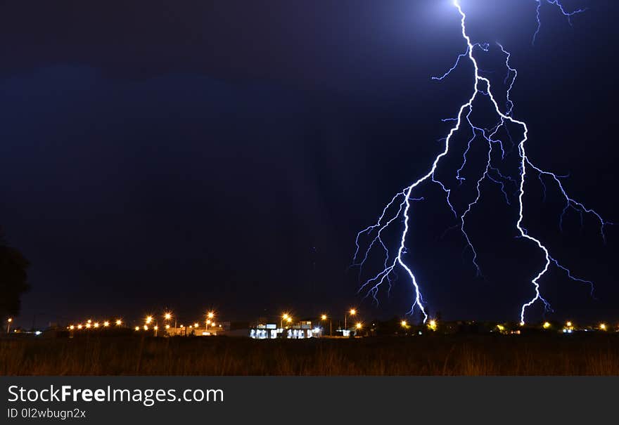 Lightning, Sky, Thunder, Atmosphere