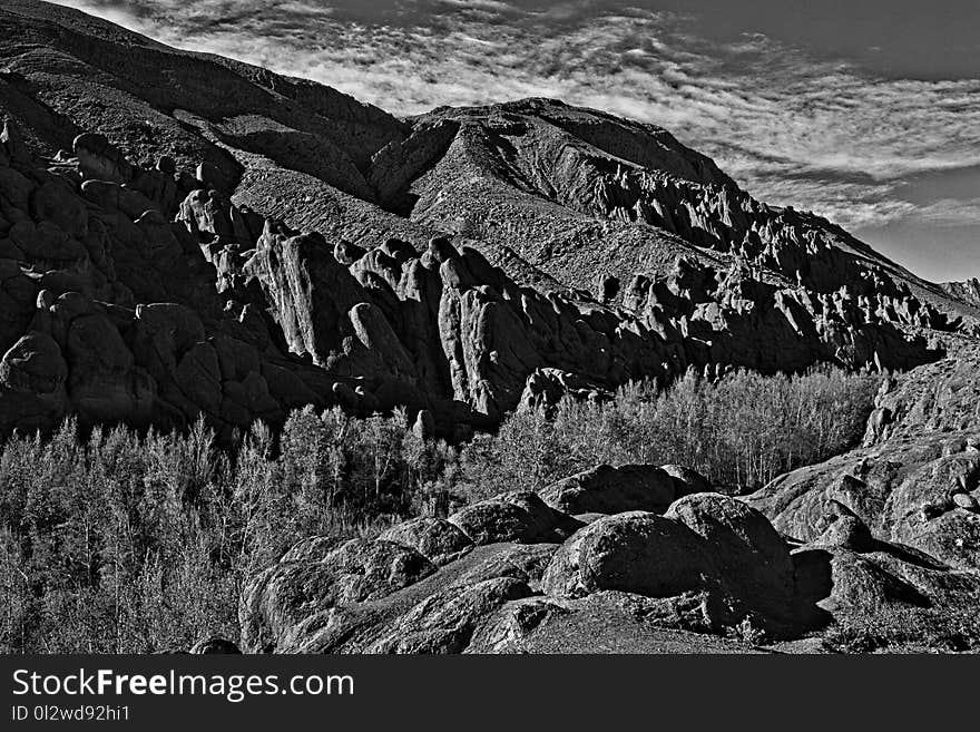 Black, Black And White, Rock, Monochrome Photography