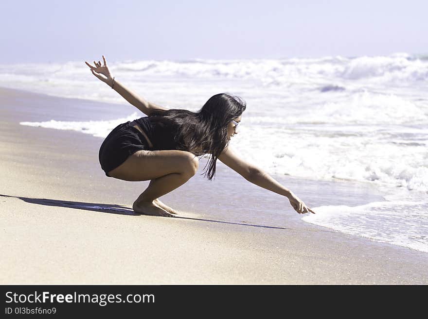 Woman on Seashore