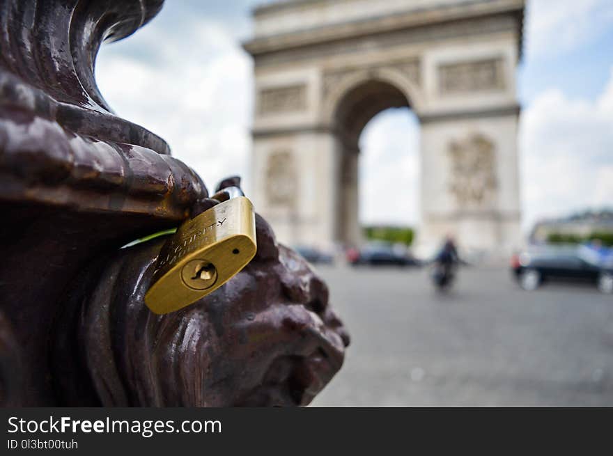 Shallow Focus Photography of Yellow Padlock