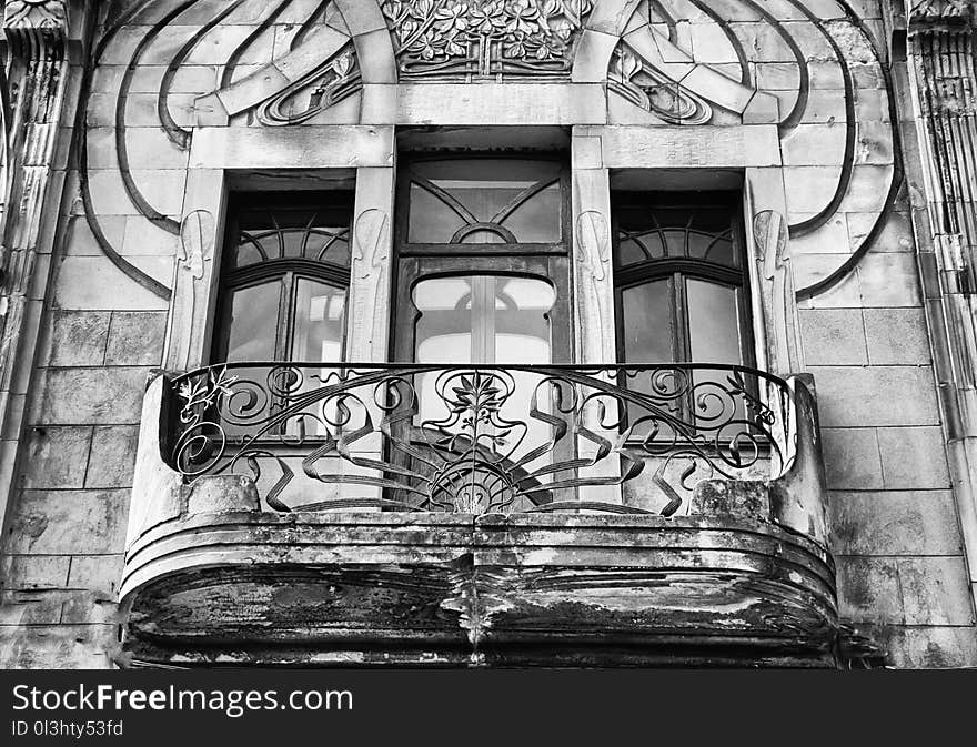 Black And White, Landmark, Iron, Monochrome Photography