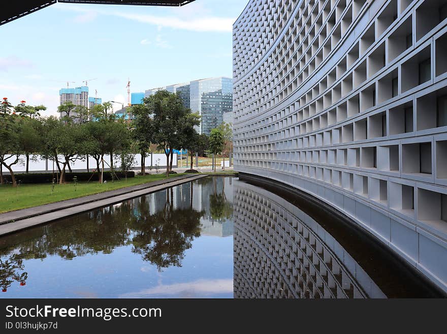 Metropolitan Area, Reflection, Water, Urban Area