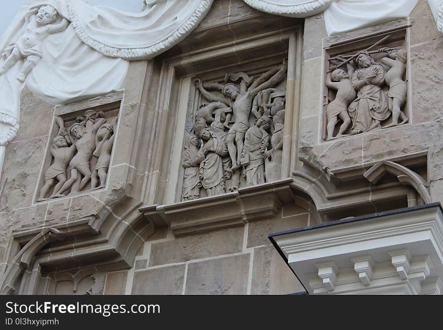 Stone Carving, Sculpture, Landmark, Relief