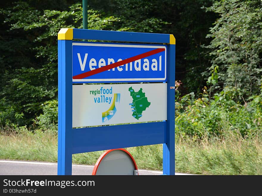 Public Space, Nature Reserve, Signage, Sign