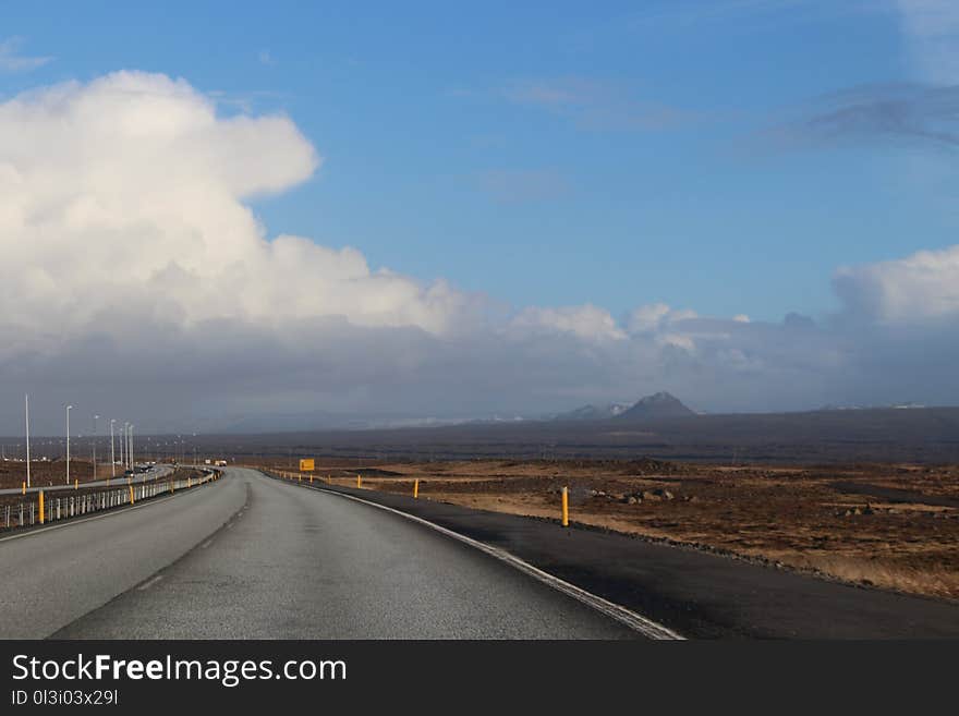 Road, Sky, Highway, Cloud