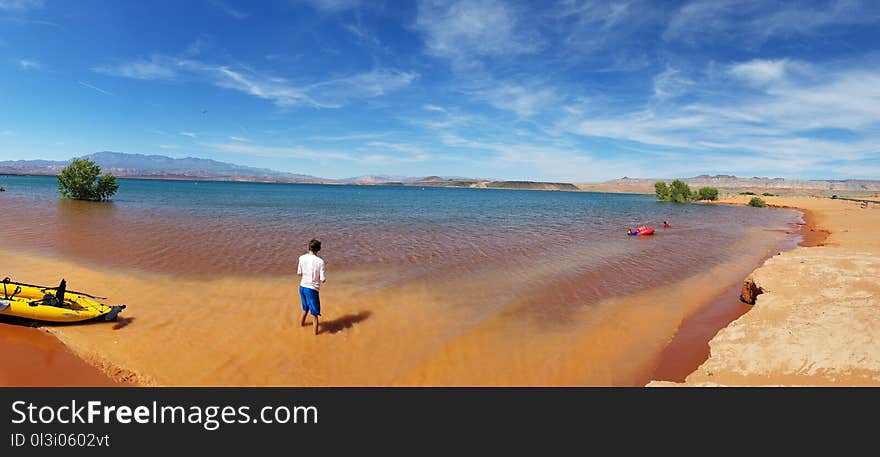 Shore, Sky, Beach, Sand