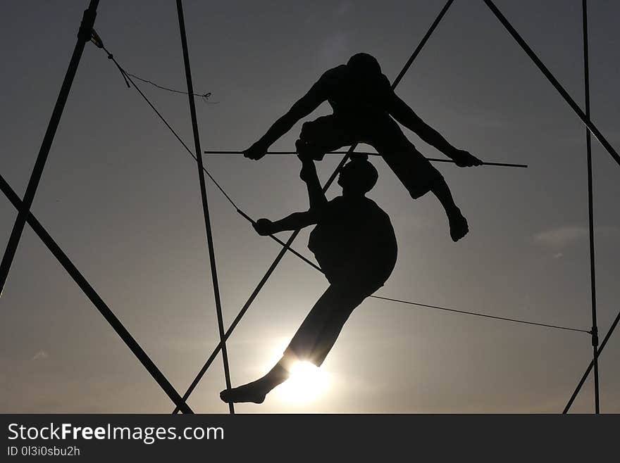 Sky, Light, Silhouette, Performance