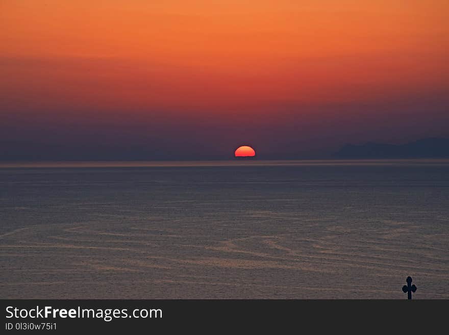 Horizon, Sky, Sunrise, Sea