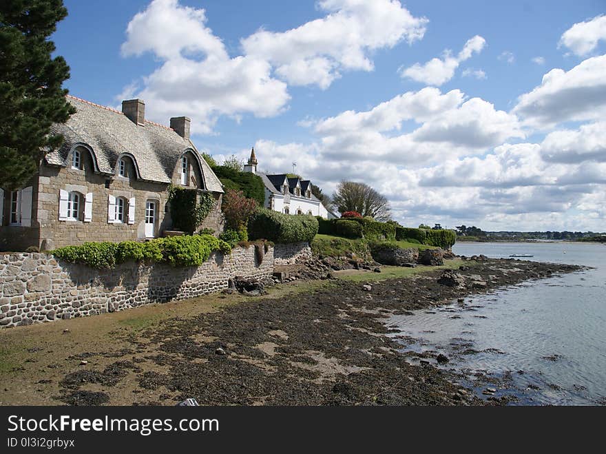 Sky, Shore, Coast, House