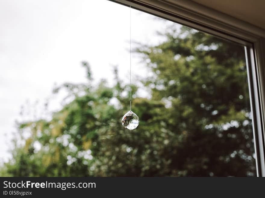 Clear Crystal Gemstone Hanging Decoration