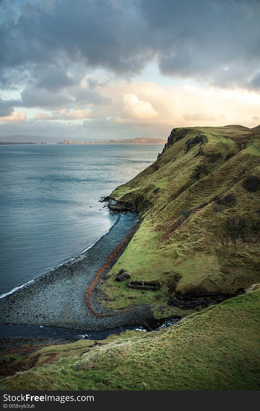 Cliff Near Body of Water