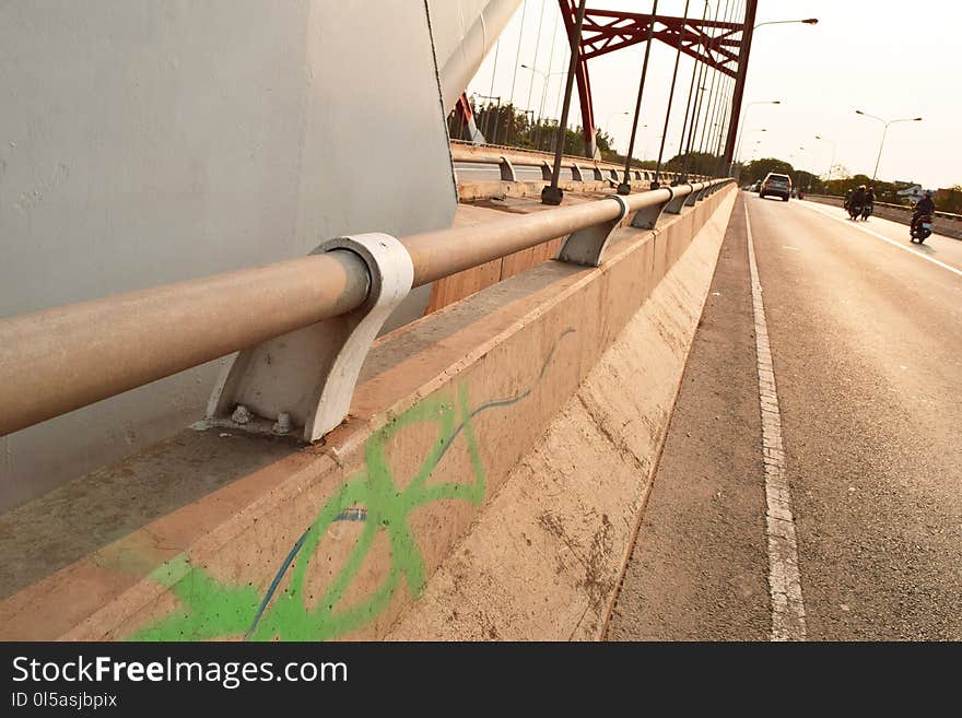 Road, Lane, Guard Rail, Pipeline Transport