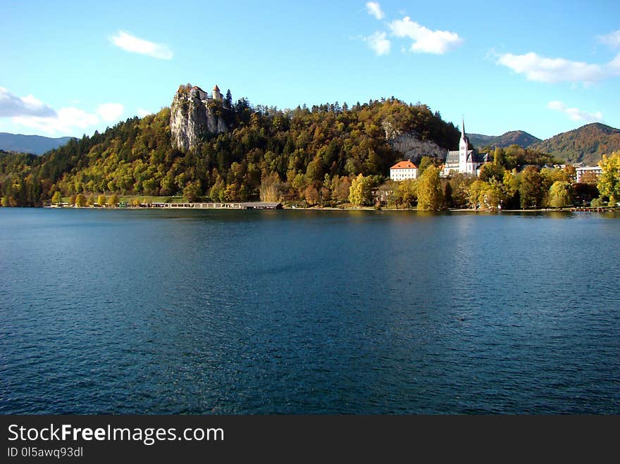 Lake, Nature, Sky, Reservoir