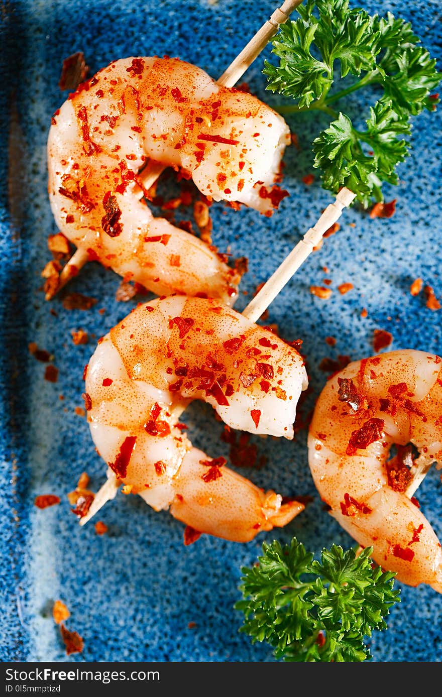 Harissa spice mix - morrocan red hot chilles with king prawns