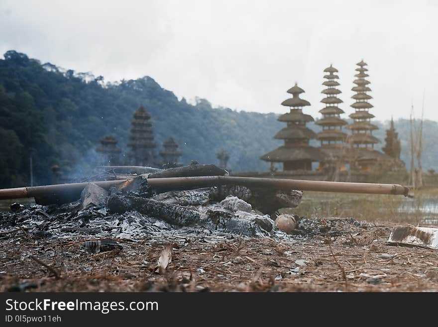 Closeup Photo of Brown Pagoda