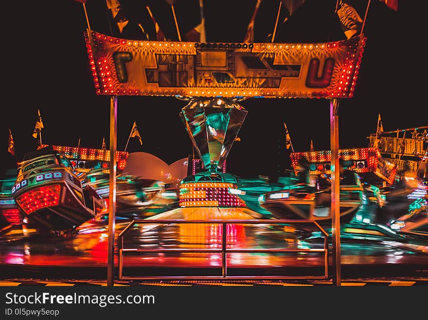 Panning Photography of Carousel