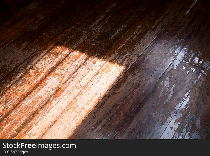 Shadow on wood background