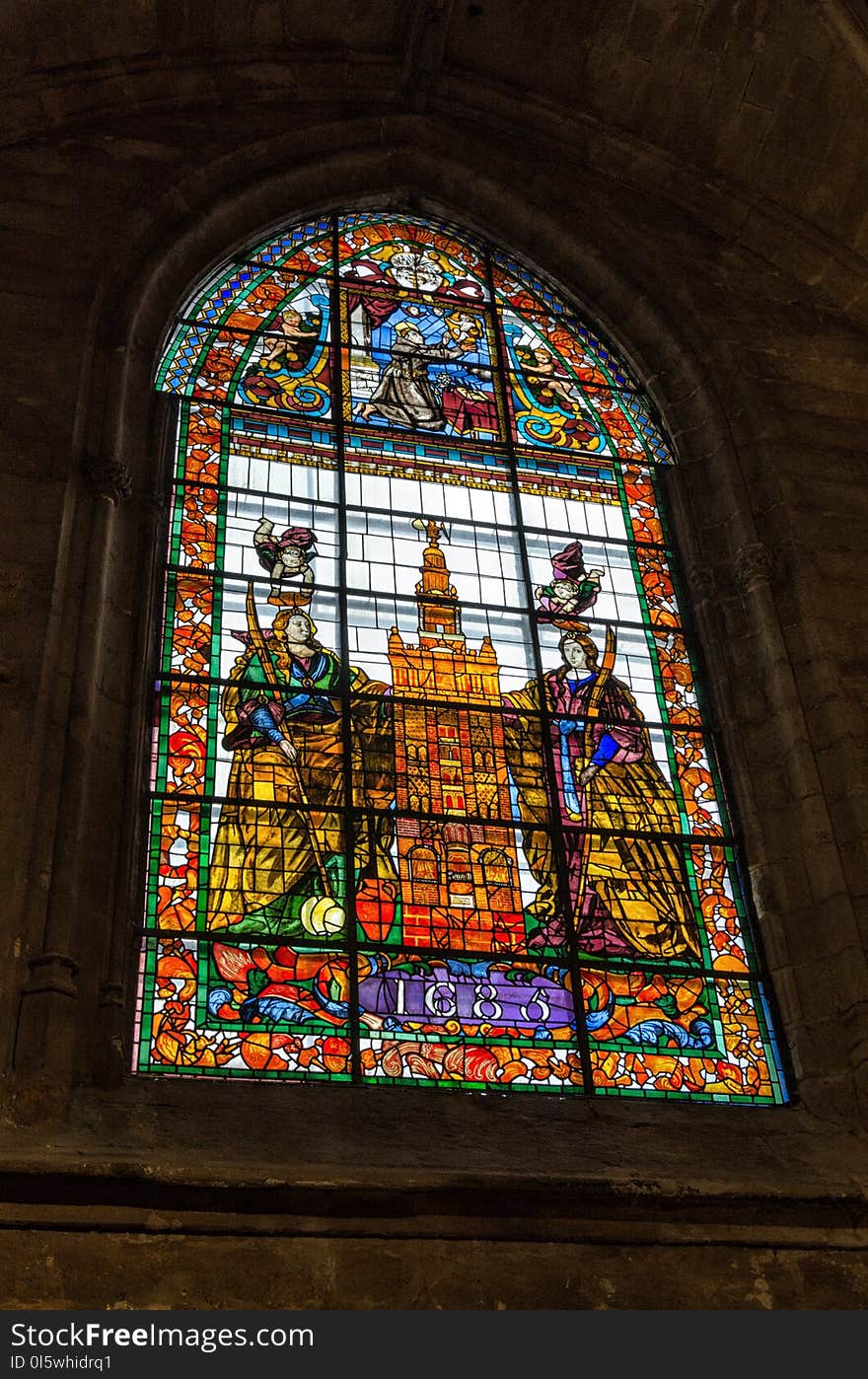 Stained Glass, Glass, Window, Cathedral