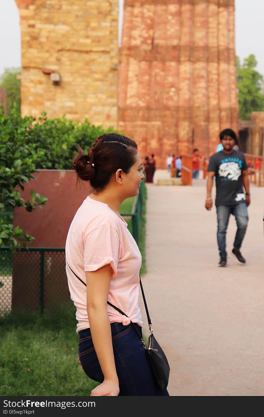 Pink, Shoulder, Girl, Snapshot