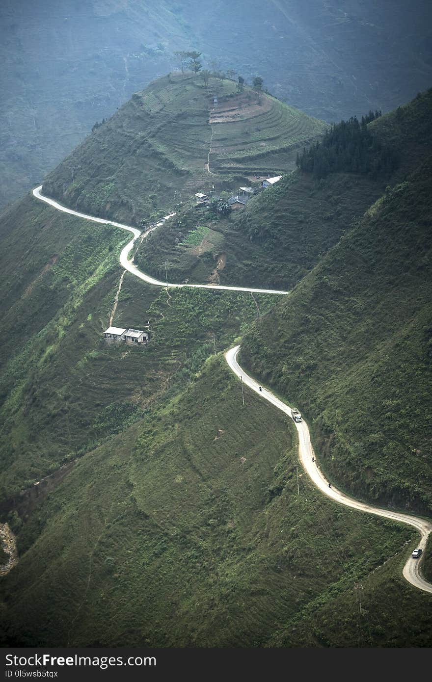 Aerial Photography, Green, Highland, Ridge