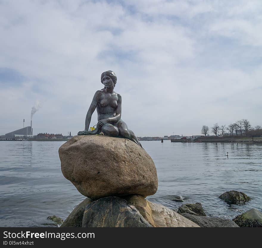 Statue, Sculpture, Monument, Water