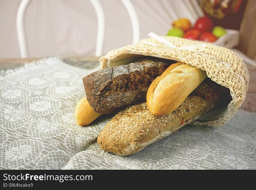 Homemade bread with olives without yeast. Mini-bakery. Horizontal frame.