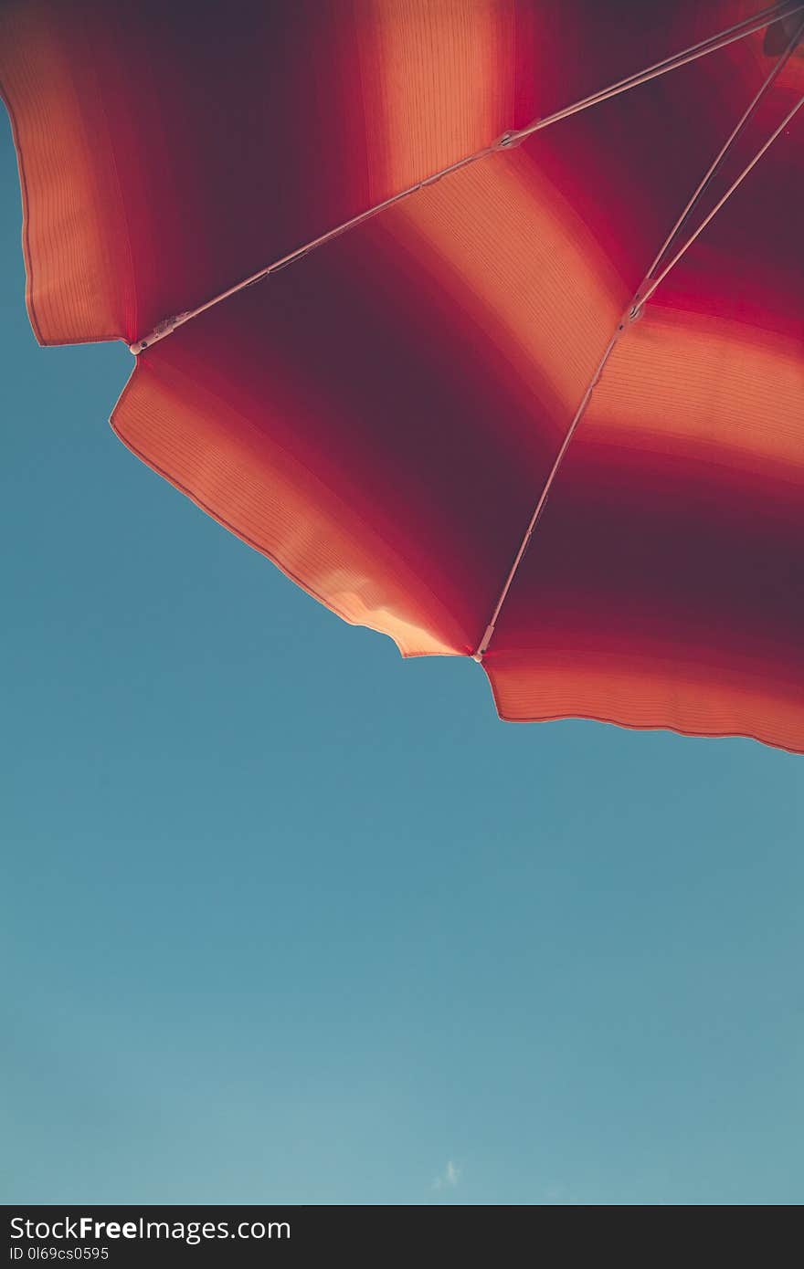 Red and Orange Umbrella