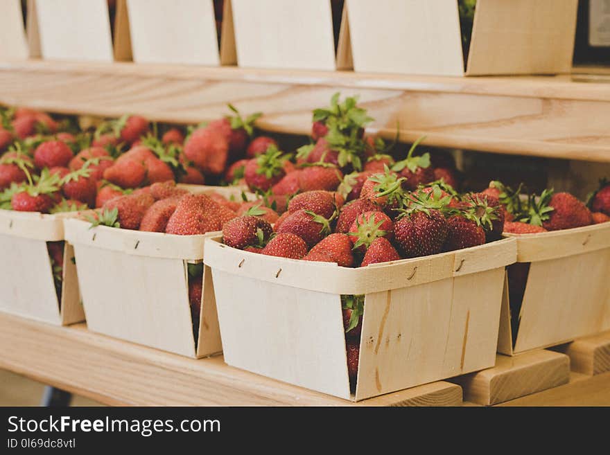 Bunch of Red Strawberries