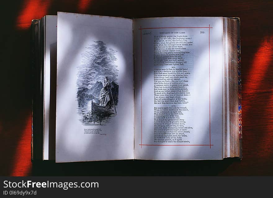 Photography of Opened Book