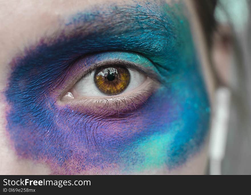 Close-Up Photography of Eye