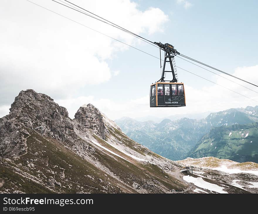 Black and Orange Cable Cart