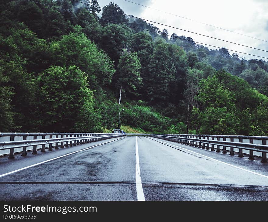 Gray Concrete Road