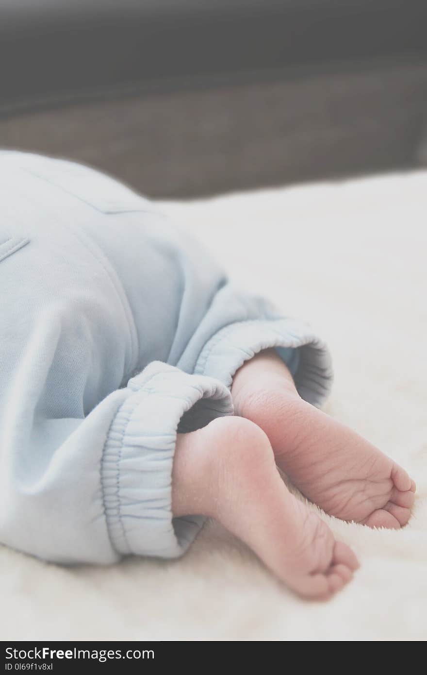 Baby Wearing Grey Pants