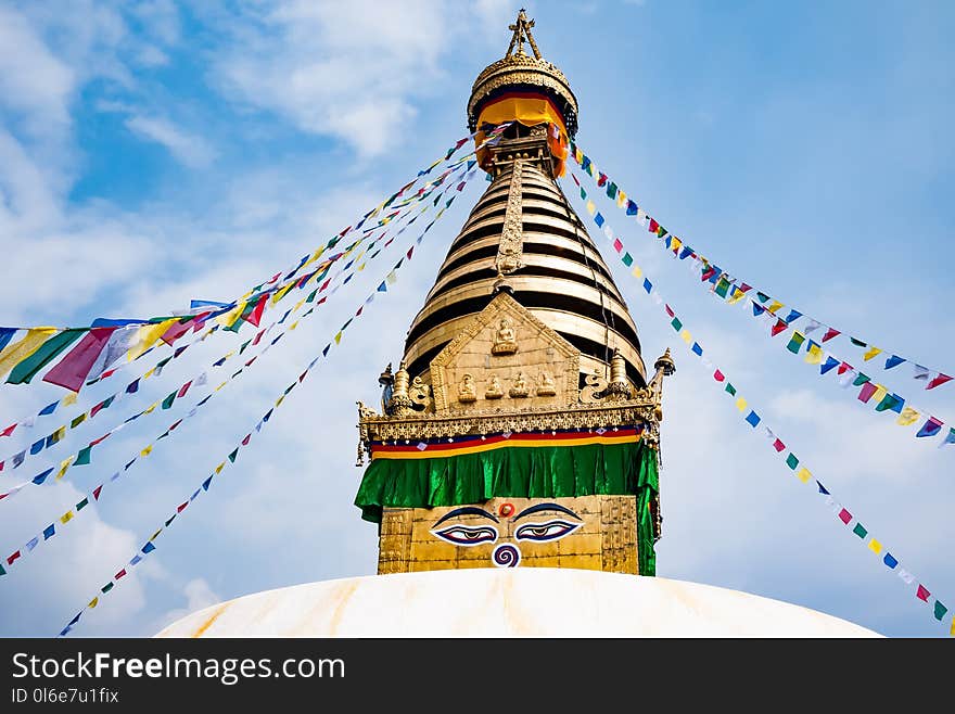 Boudhanath Stupa in Kathmandu valley, Nepal